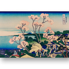 Reprodukcija Goten-Yama Hill, Shinagawa on the Tokaido (Katsushika Hokusai), 30x40 cm kaina ir informacija | Reprodukcijos, paveikslai | pigu.lt