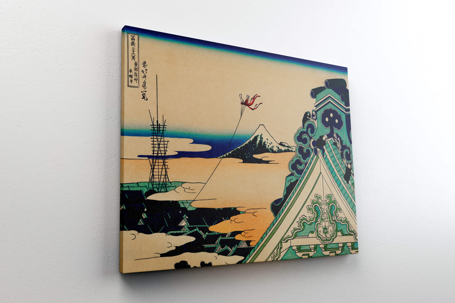 Reprodukcija Toto Asakusa Honganji (Katsushika Hokusai), 30x40 cm kaina ir informacija | Reprodukcijos, paveikslai | pigu.lt