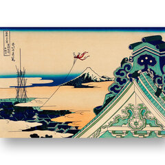 Reprodukcija Toto Asakusa Honganji (Katsushika Hokusai), 100x70 cm kaina ir informacija | Reprodukcijos, paveikslai | pigu.lt