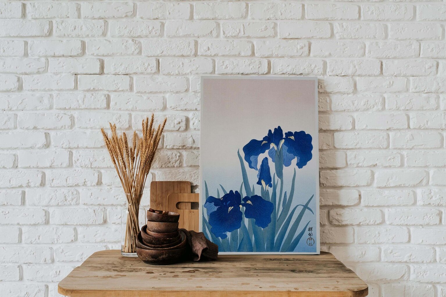 Reprodukcija Iris flowers (Ohara Koson), 60x80 cm kaina ir informacija | Reprodukcijos, paveikslai | pigu.lt