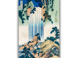 Reprodukcija Yoro Waterfall in Mino Province (Katsushika Hokusai), 40x60 cm kaina ir informacija | Reprodukcijos, paveikslai | pigu.lt