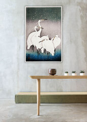 Reprodukcija Group of Egrets (Ohara Koson), 100x70 cm kaina ir informacija | Reprodukcijos, paveikslai | pigu.lt
