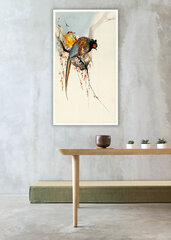 Reprodukcija Pheasant Couple and Plum Blossom (Ohara Koson), 60x30 cm kaina ir informacija | Reprodukcijos, paveikslai | pigu.lt