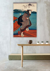 Reprodukcija Young Woman at Sanbashi (Utagawa Kuniyoshi), 30x40 cm kaina ir informacija | Reprodukcijos, paveikslai | pigu.lt