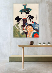 Reprodukcija Three Young Men or Women (Utamaro Kitagawa), 40x60 cm kaina ir informacija | Reprodukcijos, paveikslai | pigu.lt