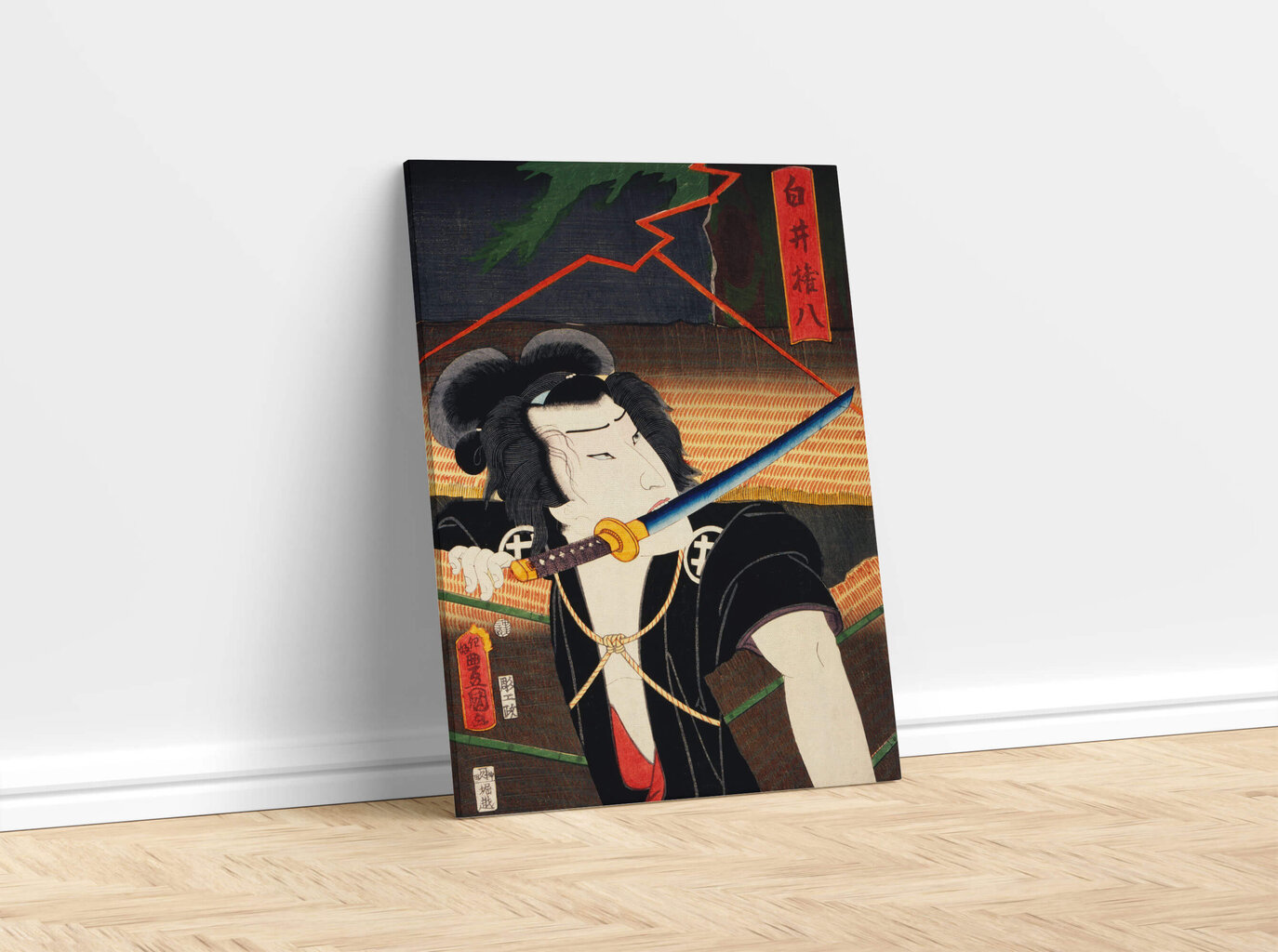 Reprodukcija Portrait of an Actor (Toyohara Kunichika), 30x40 cm kaina ir informacija | Reprodukcijos, paveikslai | pigu.lt