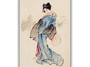 Reprodukcija Standing Woman (Katsushika Hokusai), 30x40 cm kaina ir informacija | Reprodukcijos, paveikslai | pigu.lt