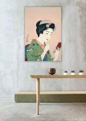 Reprodukcija Woman Applying Rouge (Goyō Hashiguchi), 60x80 cm kaina ir informacija | Reprodukcijos, paveikslai | pigu.lt