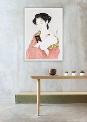 Reprodukcija Woman Applying Powder (Goyō Hashiguchi), 40x60 cm kaina ir informacija | Reprodukcijos, paveikslai | pigu.lt