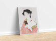 Reprodukcija Woman Applying Powder (Goyō Hashiguchi), 100x70 cm kaina ir informacija | Reprodukcijos, paveikslai | pigu.lt