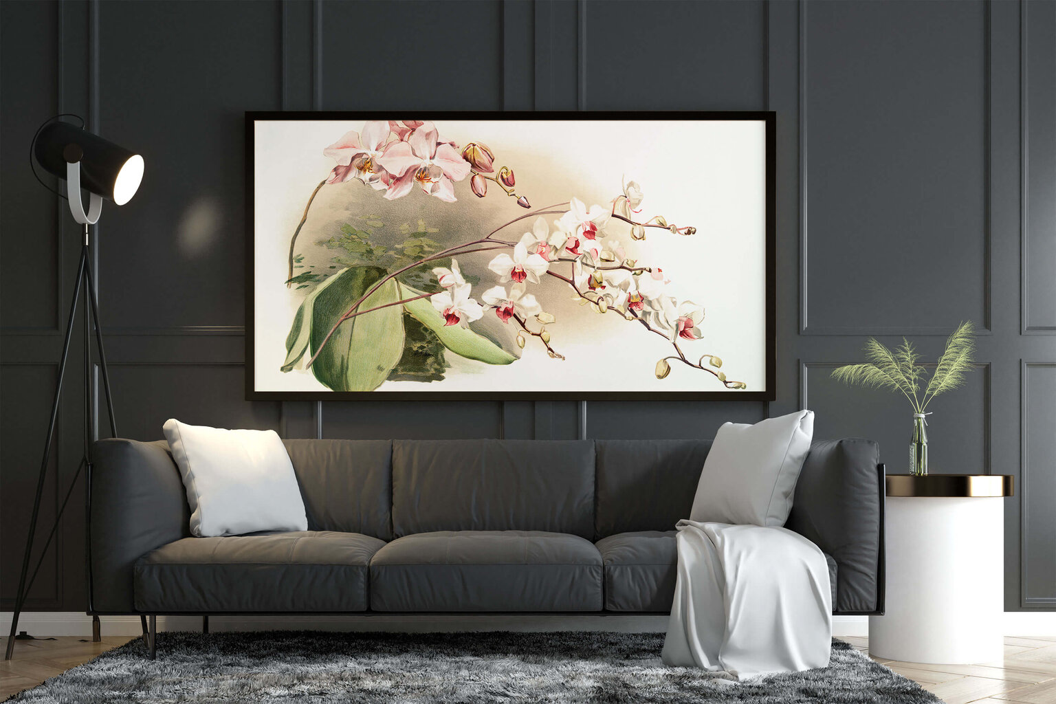 Reprodukcija Vintažinė botanika: Orchidėja, 40x60 cm kaina ir informacija | Reprodukcijos, paveikslai | pigu.lt