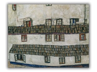 Reprodukcija House wall (window) (Egon Schiele), 60x50 cm kaina ir informacija | Reprodukcijos, paveikslai | pigu.lt