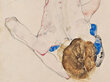 Reprodukcija Nude with Blue Stockings (Egon Schiele), 80x65 cm kaina ir informacija | Reprodukcijos, paveikslai | pigu.lt