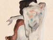 Reprodukcija Crouching Nude in Shoes and Black Stockings (Egon Schiele), 30x40 cm kaina ir informacija | Reprodukcijos, paveikslai | pigu.lt