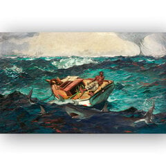 Reprodukcija Gulf Stream (Winslow Homer), 60x30 cm kaina ir informacija | Reprodukcijos, paveikslai | pigu.lt