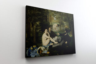 Reprodukcija Luncheon On The Grass (Edouard Manet), 80x65 cm kaina ir informacija | Reprodukcijos, paveikslai | pigu.lt