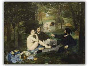 Reprodukcija Luncheon On The Grass (Edouard Manet), 80x65 cm kaina ir informacija | Reprodukcijos, paveikslai | pigu.lt