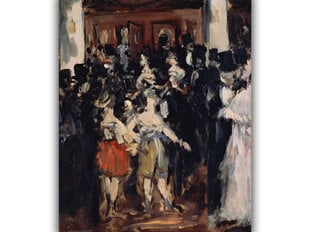 Reprodukcija Masked Ball at the Opera (Edouard Manet), 40x35 cm kaina ir informacija | Reprodukcijos, paveikslai | pigu.lt