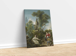 Reprodukcija The Progress of Love; The Meeting (Jean-Honore Fragonard), 80x65 cm kaina ir informacija | Reprodukcijos, paveikslai | pigu.lt