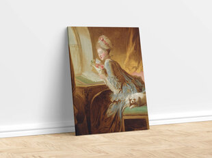 Reprodukcija The Love Letter (Jean-Honore Fragonard), 40x35 cm kaina ir informacija | Reprodukcijos, paveikslai | pigu.lt