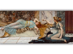 Reprodukcija Mischief and Repose (John William Godward), 60x30 cm kaina ir informacija | Reprodukcijos, paveikslai | pigu.lt