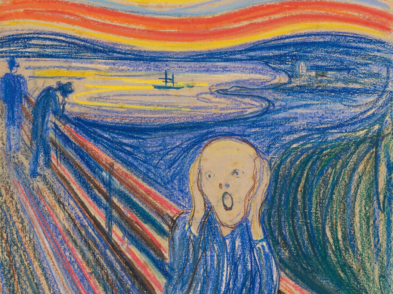 Reprodukcija The Scream (Edvard Munch), 60x50 cm цена и информация | Reprodukcijos, paveikslai | pigu.lt