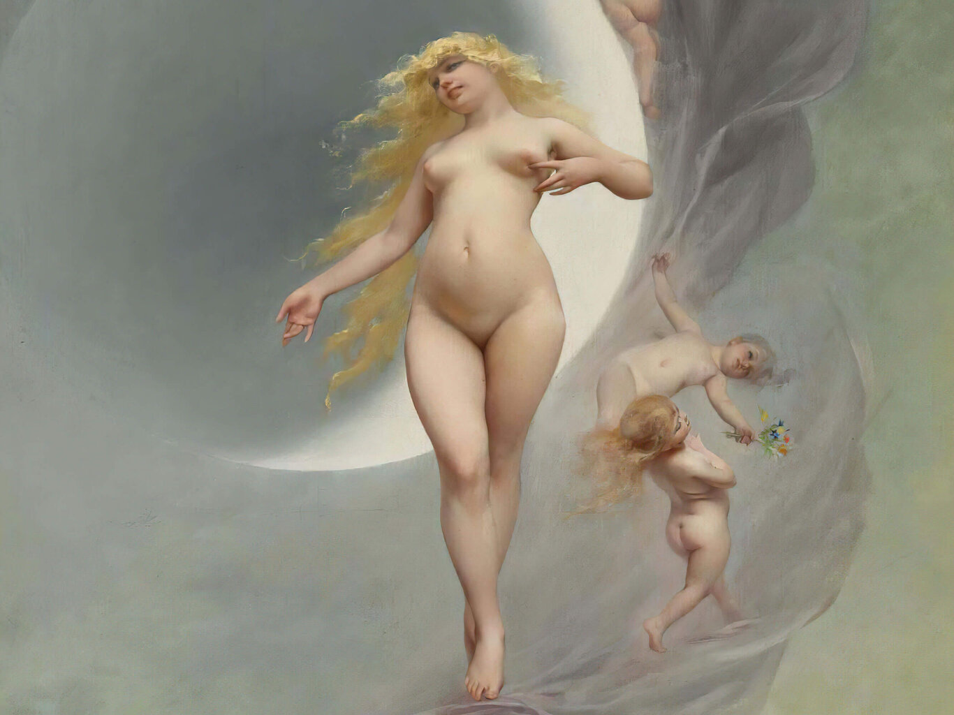 Reprodukcija The Planet Venus (Luis Ricardo Falero), 80x50 cm kaina ir informacija | Reprodukcijos, paveikslai | pigu.lt