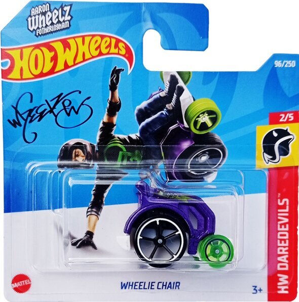 Automobilis 2022 - 096 - HCX08 Hot Wheels Wheelie chair CHAIR kaina ir informacija | Žaislai berniukams | pigu.lt