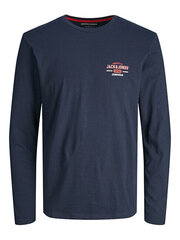 Мужская футболка JJSTAMP Regular Fit 12219008 Navy Blazer цена и информация | Мужские футболки | pigu.lt