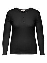 Marškinėliai moterims Only Carmakoma CARADDA 15266971, juodi kaina ir informacija | Marškinėliai moterims | pigu.lt