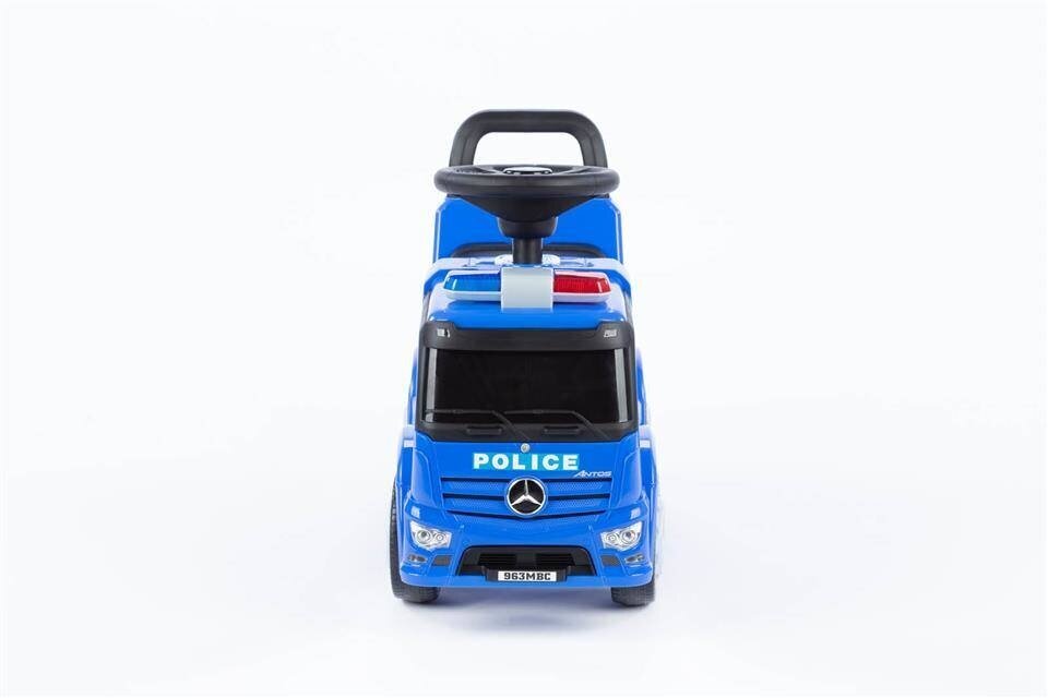 Paspiriamas automobilis Mercedes-Benz Police (blue) (657) 4619 kaina ir informacija | Žaislai kūdikiams | pigu.lt