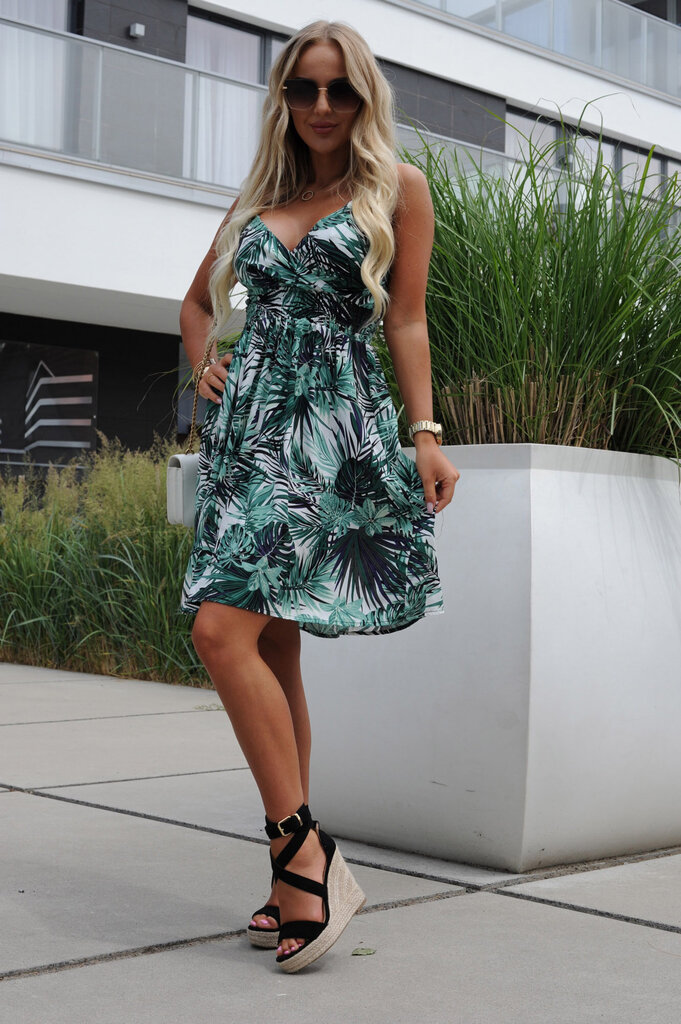 Suknelė moterims Merribel Tropica, žalia kaina ir informacija | Suknelės | pigu.lt
