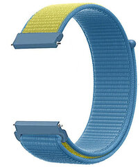 4wrist Watch Band Yellow/Blue kaina ir informacija | Išmaniųjų laikrodžių ir apyrankių priedai | pigu.lt