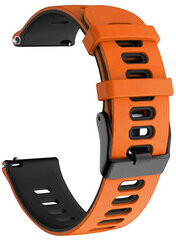 Силиконовый ремешок 4wrist для Garmin 22 мм, оранжевый цена и информация | Аксессуары для смарт-часов и браслетов | pigu.lt