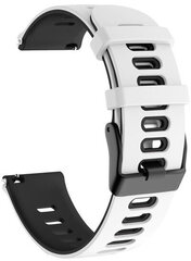 4wrist Watch Band White/Black kaina ir informacija | Išmaniųjų laikrodžių ir apyrankių priedai | pigu.lt