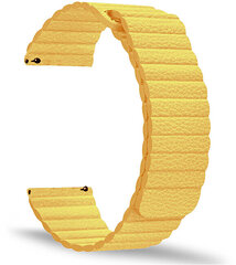 4wrist Watch Band Wave Yellow kaina ir informacija | Išmaniųjų laikrodžių ir apyrankių priedai | pigu.lt
