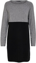 Платье женское ONLLILLO 15144171 Medium Grey Melange W. BLACK цена и информация | Платья | pigu.lt