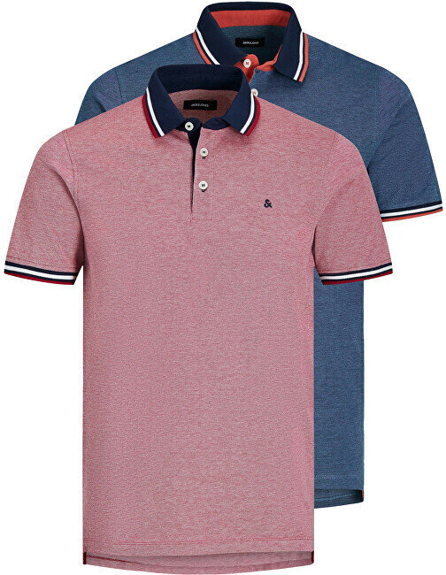 Vyriški polo marškinėliai Jjepaulos Slim Fit, 2 vnt. цена и информация | Vyriški marškinėliai | pigu.lt