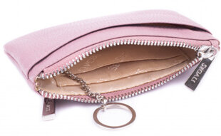 Кожаный мини кошелек-брелок 7291 камея роза цена и информация | Женские кошельки, держатели для карточек | pigu.lt
