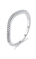 Sidabrinis žiedas moterims Moiss R00023 su cirkoniais kaina ir informacija | Žiedai | pigu.lt