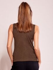 Водолазка цвета хаки без рукавов. цена и информация | Женские блузки, рубашки | pigu.lt
