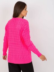 Megztinis moterims Rue Paris, rožinis kaina ir informacija | Megztiniai moterims | pigu.lt