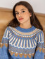 Megztinis moterims Rue Paris, mėlynas цена и информация | Megztiniai moterims | pigu.lt