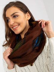 Шаль с узором, коричневая цена и информация | Женские шарфы, платки | pigu.lt