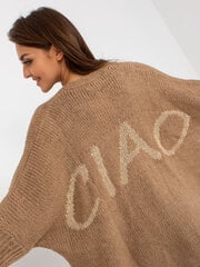 Kardiganas moterims Och Bella, rudas kaina ir informacija | Megztiniai moterims | pigu.lt