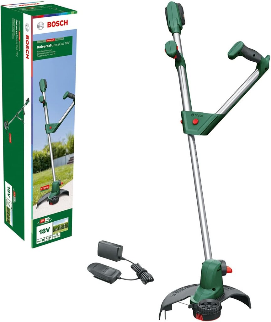 Akumuliatorinis trimeris Bosch Universal GrassCut 18V-260 kaina ir informacija | Trimeriai (žoliapjovės), krūmapjovės | pigu.lt