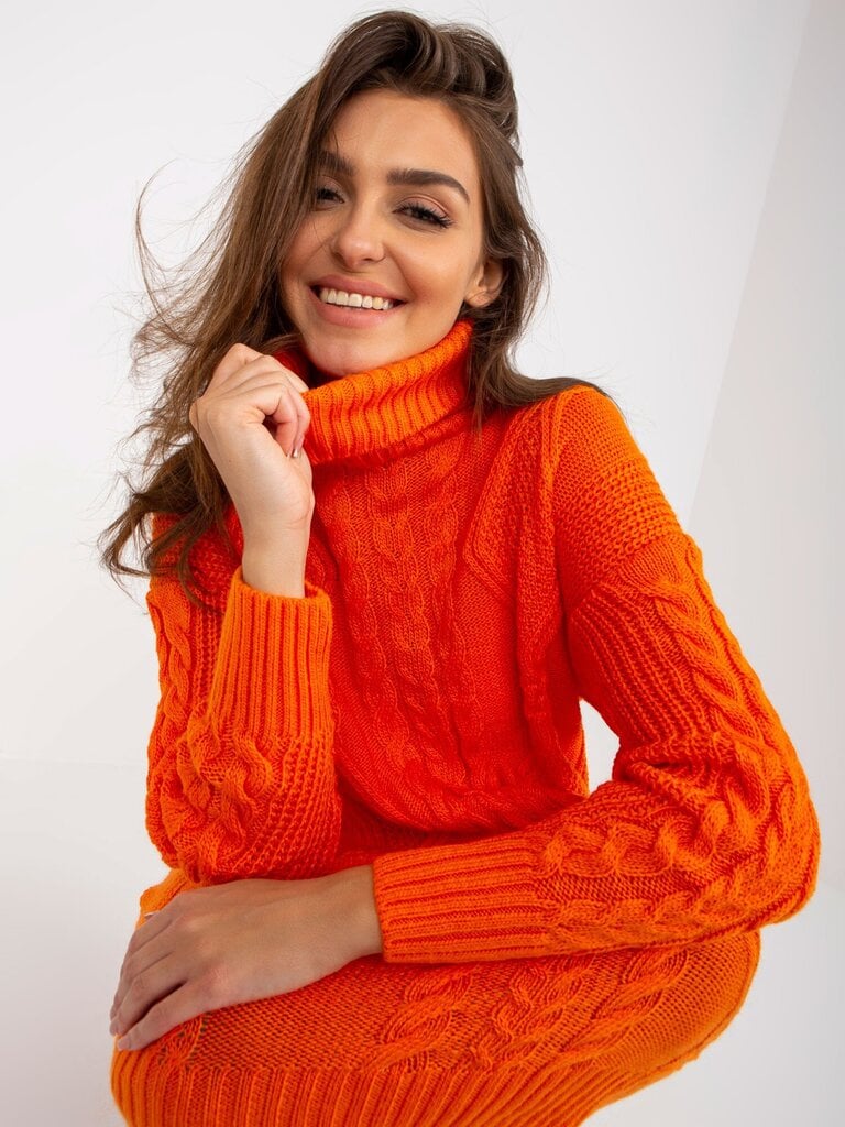 Megztinis moterims Rue Paris, oranžinis kaina ir informacija | Megztiniai moterims | pigu.lt