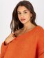 Laisvo stiliaus megztinis moterims, oranžinis kaina ir informacija | Megztiniai moterims | pigu.lt