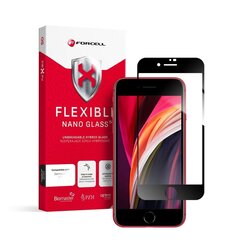 9H Forcell Flexible Nano Glass 5D for iPhone 7/8/SE 2020 4,7" black kaina ir informacija | Apsauginės plėvelės telefonams | pigu.lt