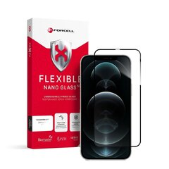 Защитная плёнка для экрана с олеофобным покрытием 9H Forcell Flexible Nano Glass 5D для iPhone Xs Max/11 Pro Max 6,5", чёрная цена и информация | Защитные пленки для телефонов | pigu.lt